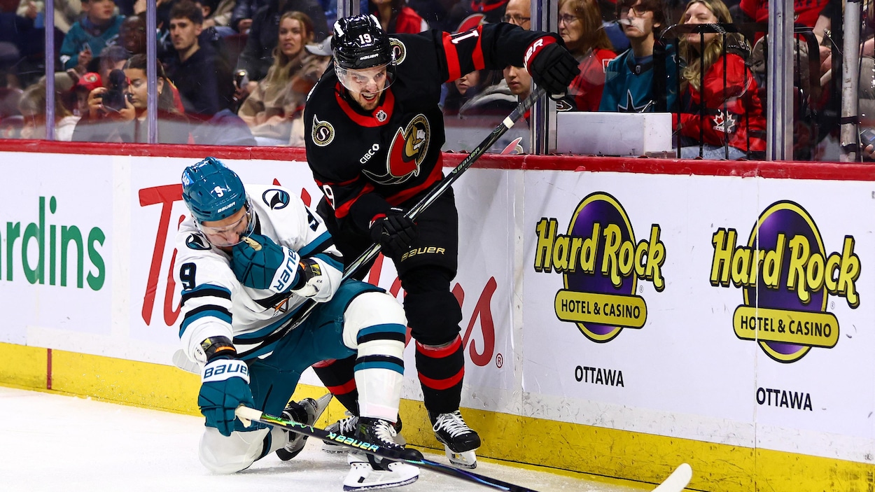 Batherson marque deux buts dans la victoire des Sénateurs face aux Sharks