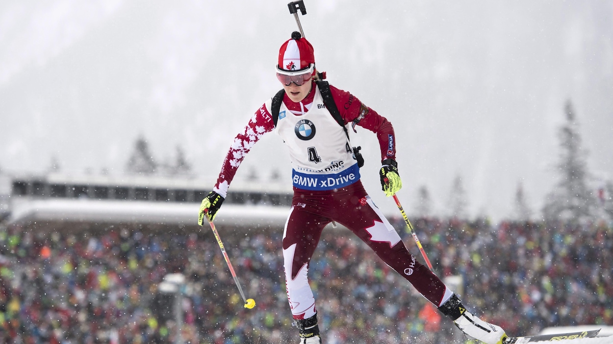 Emma Lunder négocie un parcours.