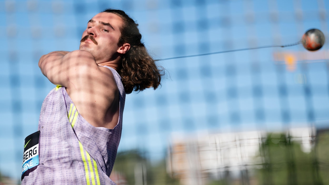Ethan Katzberg triomphe au marteau à la Classique Prefontaine