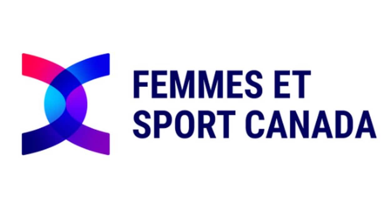 Deux arches à l'horizontal à côté du nom Femmes et sport Canada