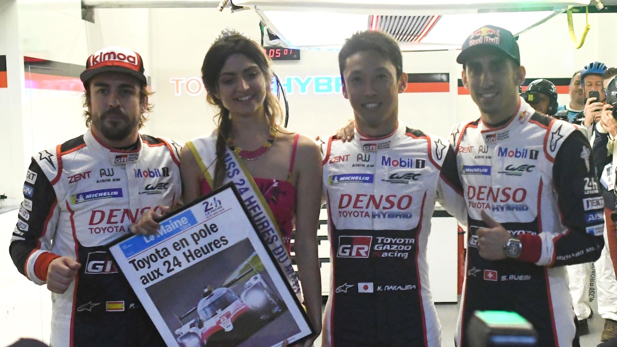 Fernando Alonso, Clarisse Aleid-Ripoche, Kazuki Nakajima et Sebastien Buemi Fernando Alonso, Clarisse Aleid-Ripoche, Kazuki Nakajima et Sebastien Buemi