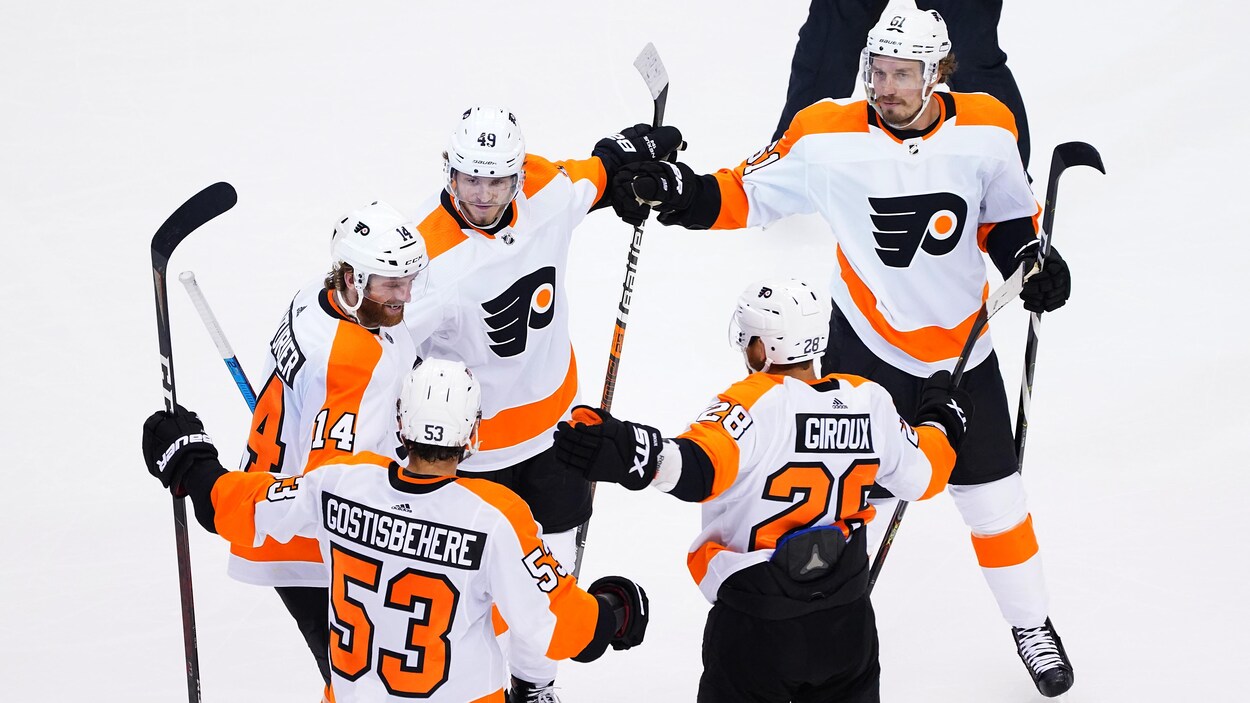 Des joueurs de hockey