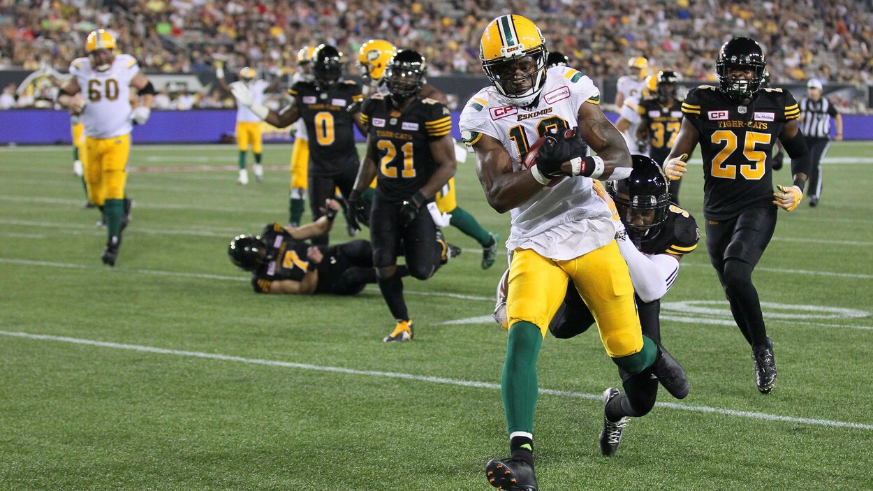 Cory Watson, des Eskimos d'Edmonton Cory Watson, des Eskimos d'Edmonton