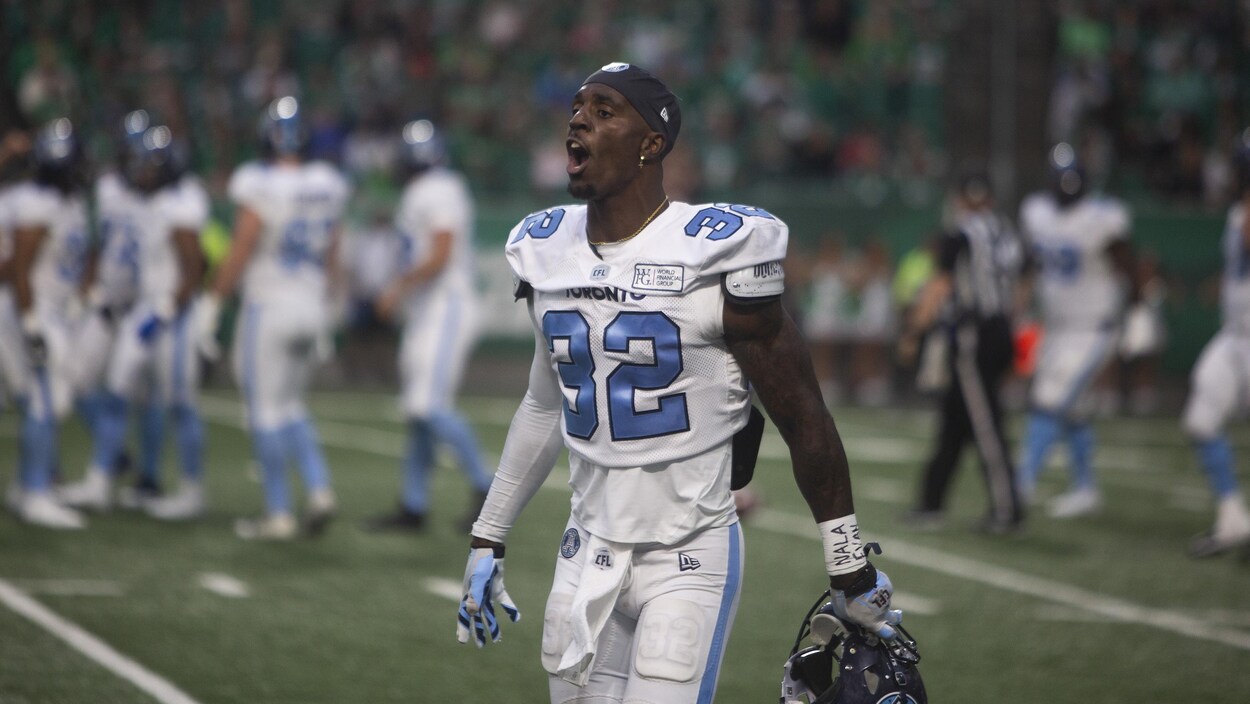 James Wilder fils dans l'uniforme des Argonauts de Toronto en 2019