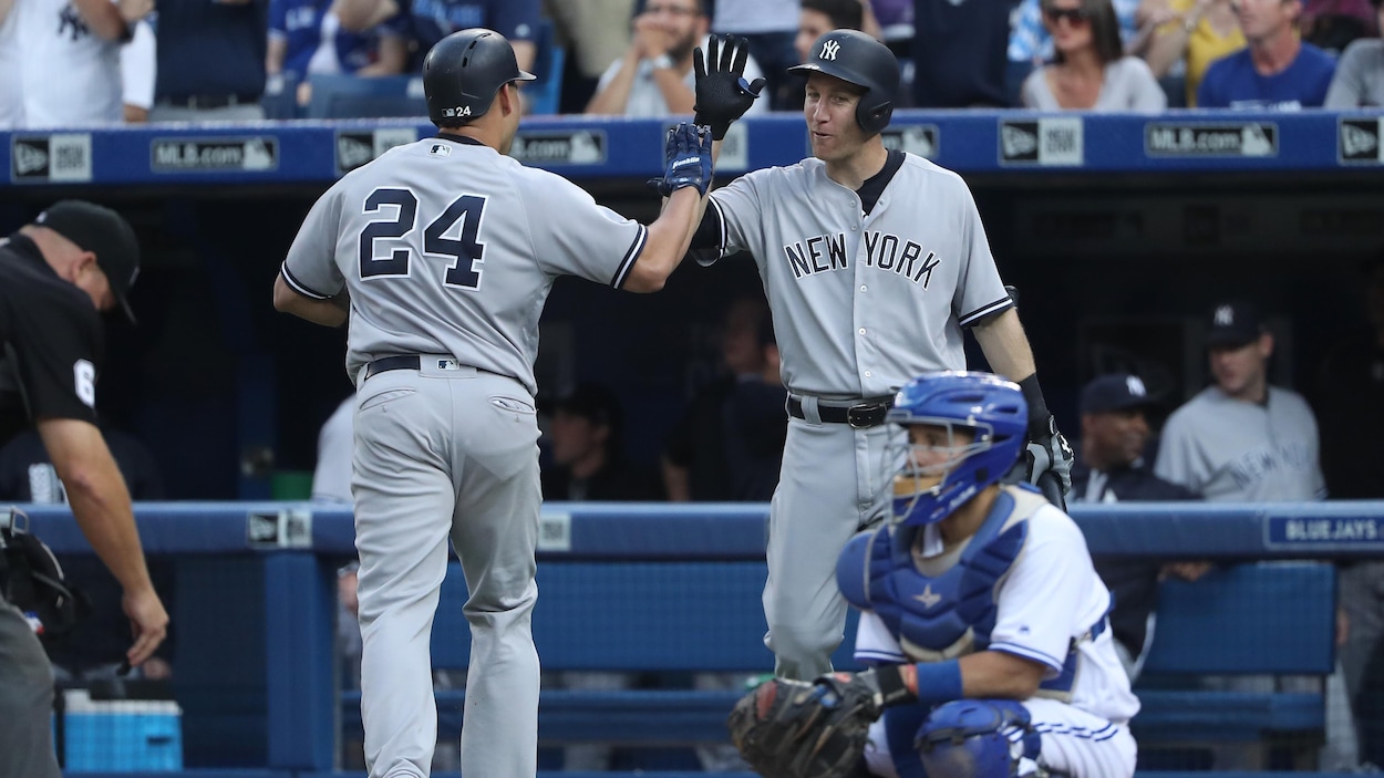 Gary Sanchez et Todd Frazier Gary Sanchez et Todd Frazier