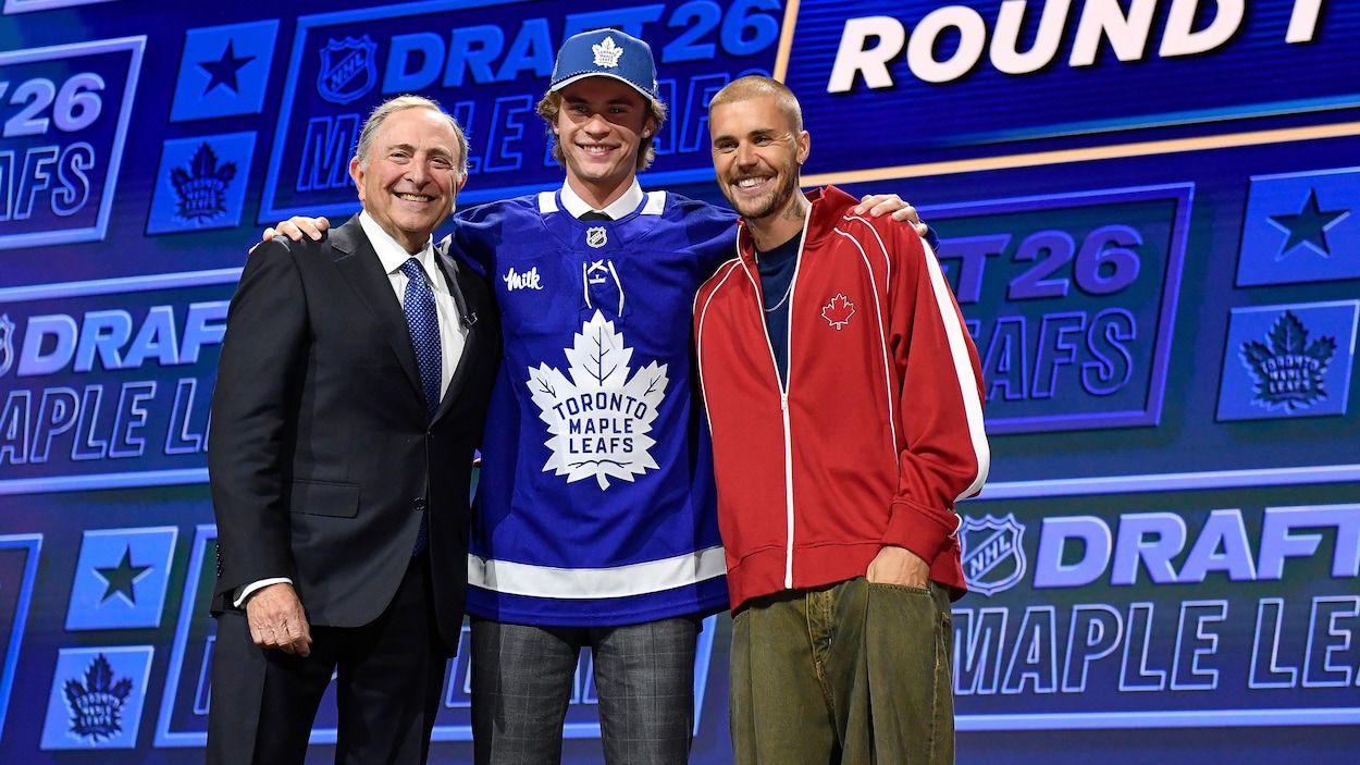 Gavin McKenna est sélectionné au 1er rang par les Maple Leafs