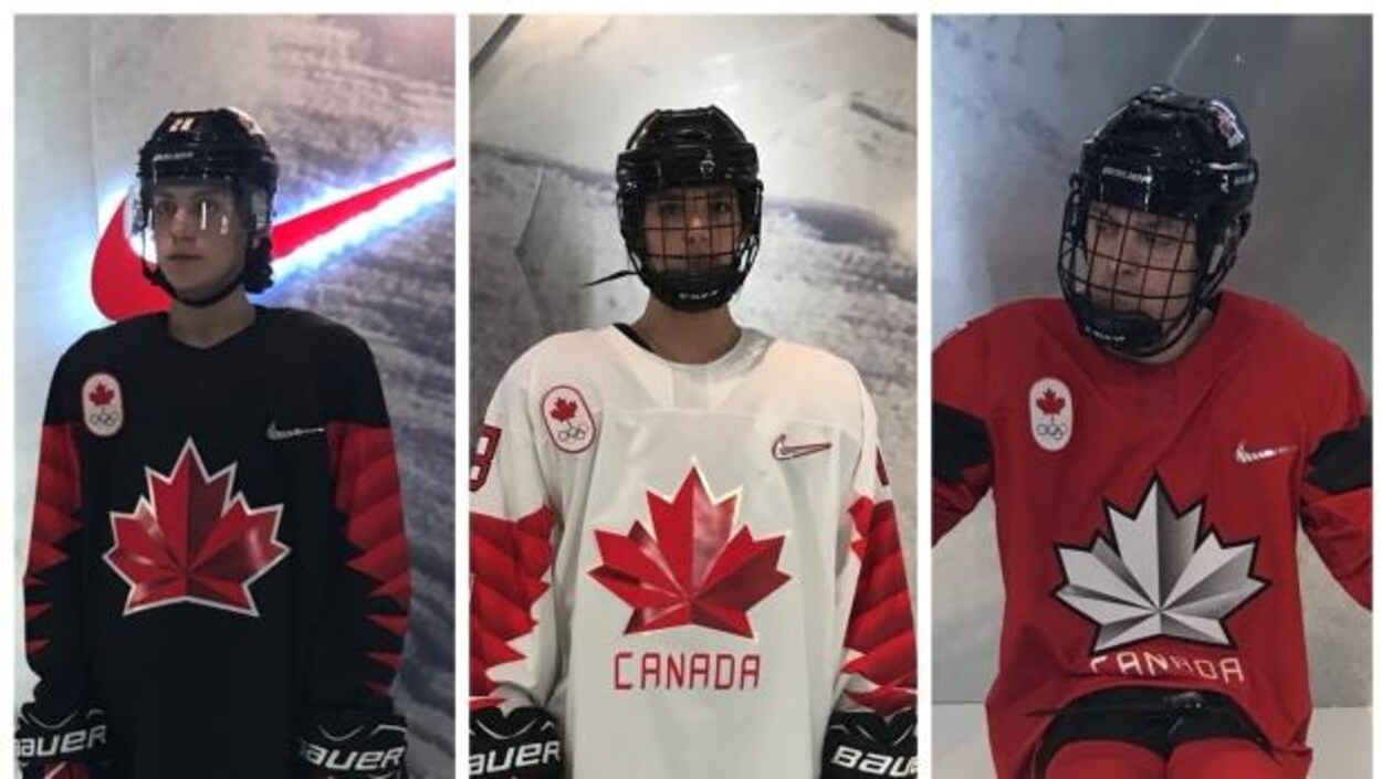 Les trois versions du chandail d'Équipe Canada pour Pyeongchang Les trois versions du chandail d'Équipe Canada pour Pyeongchang