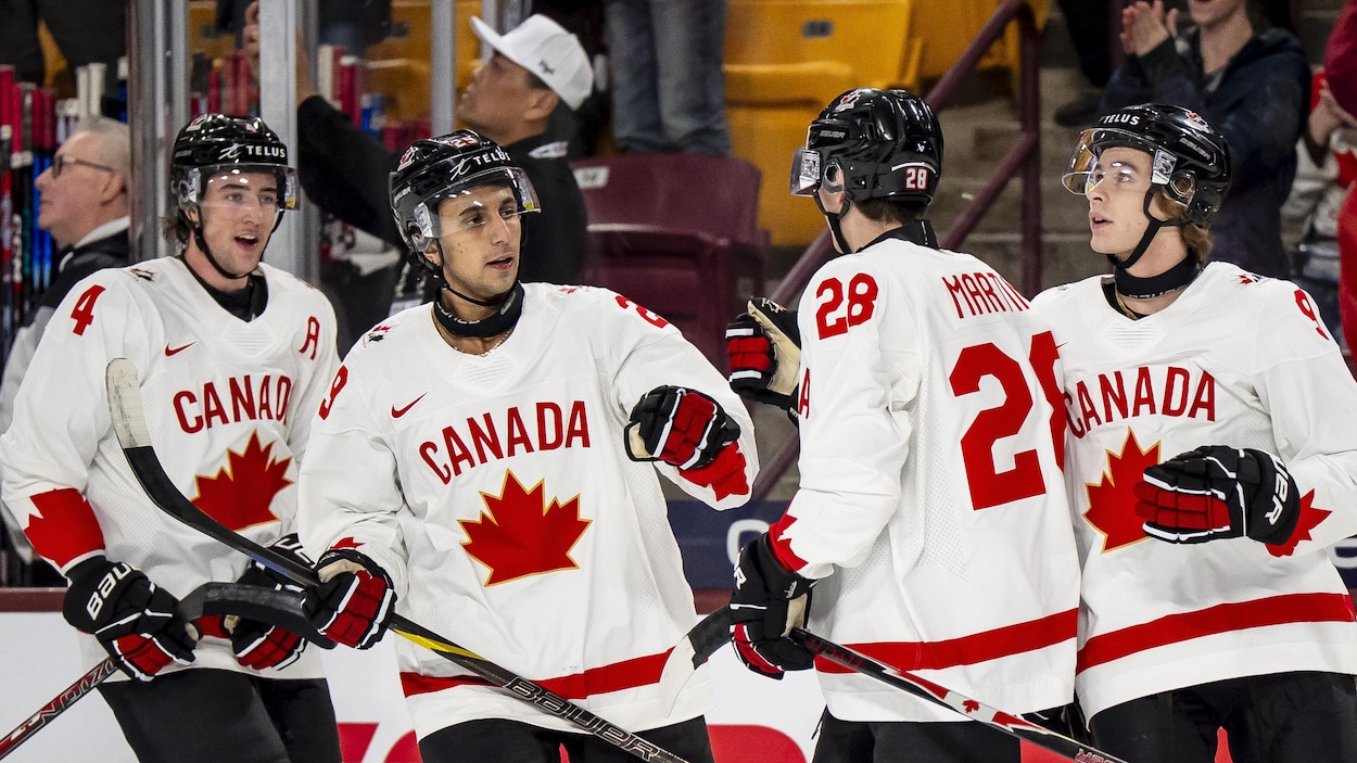 Le Canada vient à bout de la Tchéquie au mondial junior