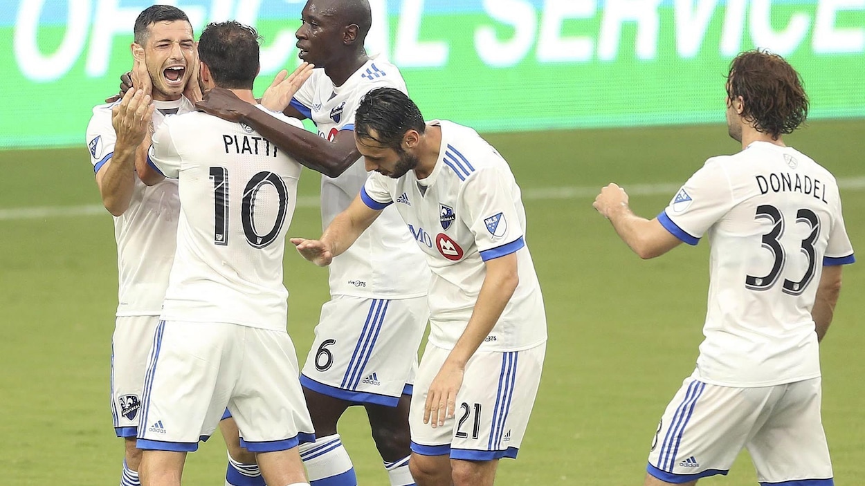Les joueurs de l'Impact de Montréal, à Orlando Les joueurs de l'Impact de Montréal, à Orlando