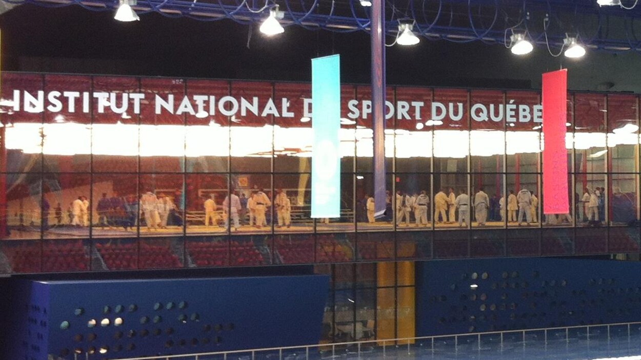 Ils s'entraînent dans une salle.