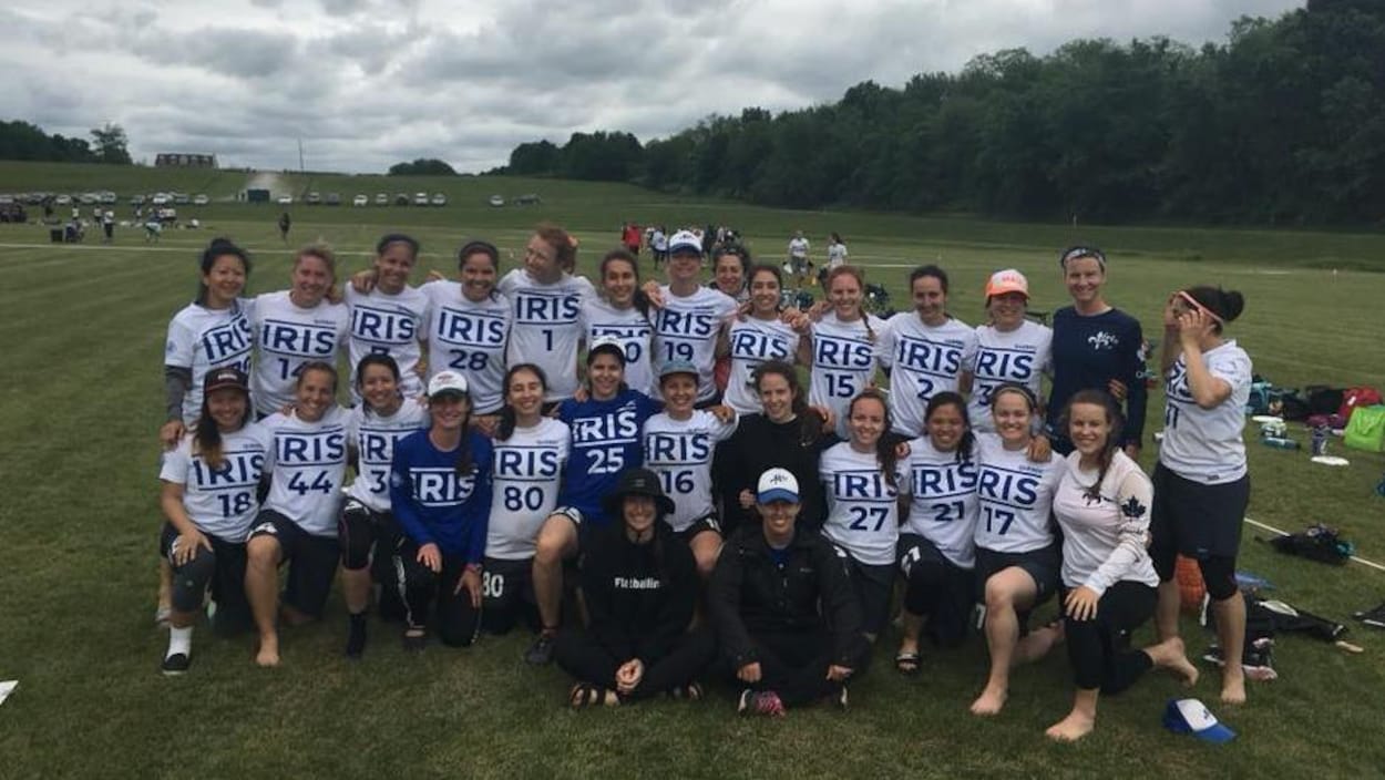 Les joueuses de l'Iris après un entraînement Les joueuses de l'Iris après un entraînement