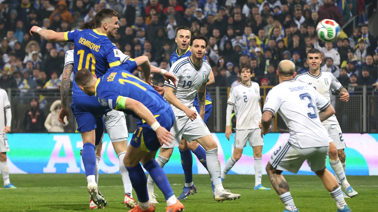 L’Italie, sortie par la Bosnie, ratera un troisième Mondial de suite