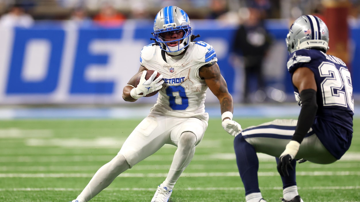 Jahmyr Gibbs réussit trois touchés dans une victoire des Lions contre les Cowboys
