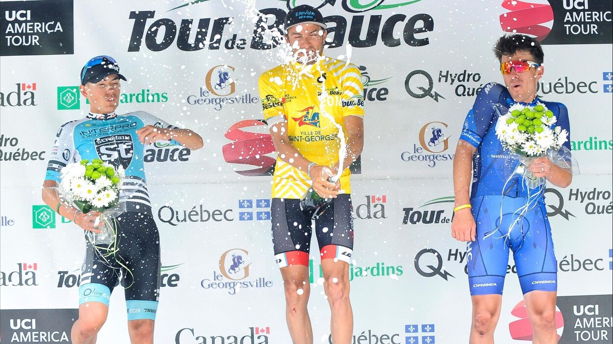 James Piccoli célèbre sa victoire. James Piccoli célèbre sa victoire.