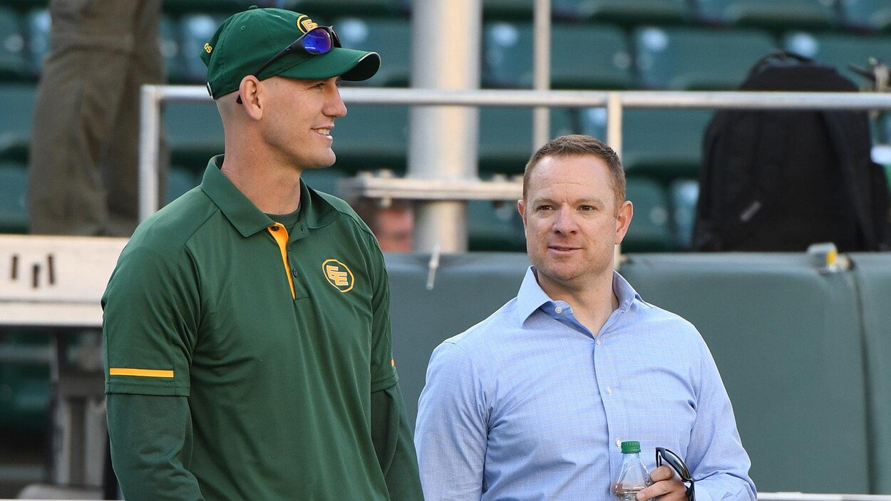 Jason Maas (gauche) et Brock Sunderland (droite)