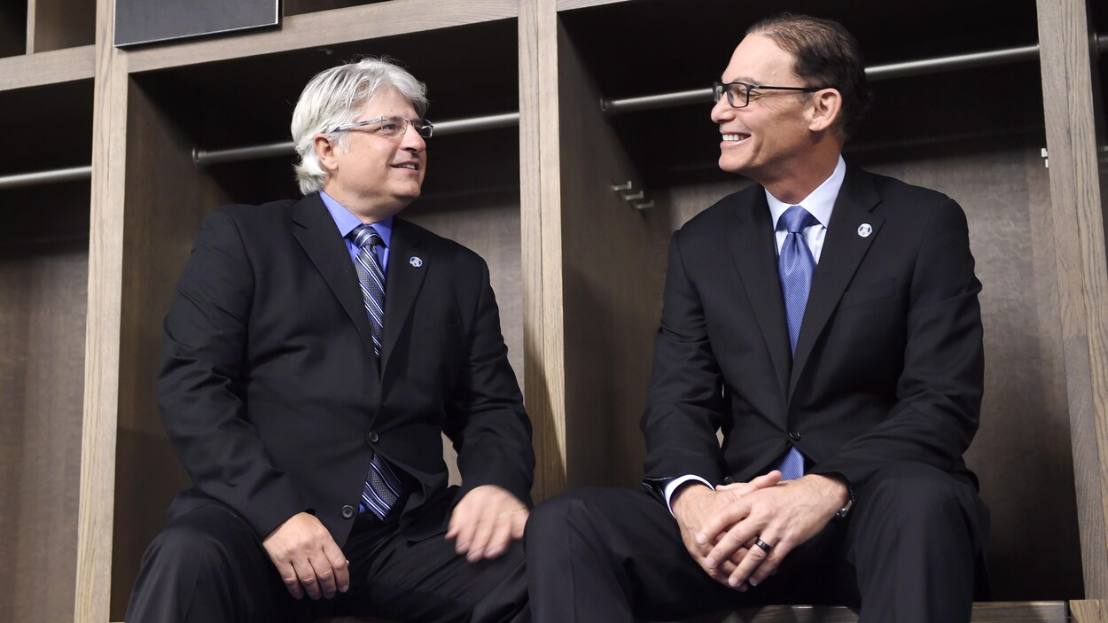 Jim Popp et Marc Trestman Jim Popp et Marc Trestman
