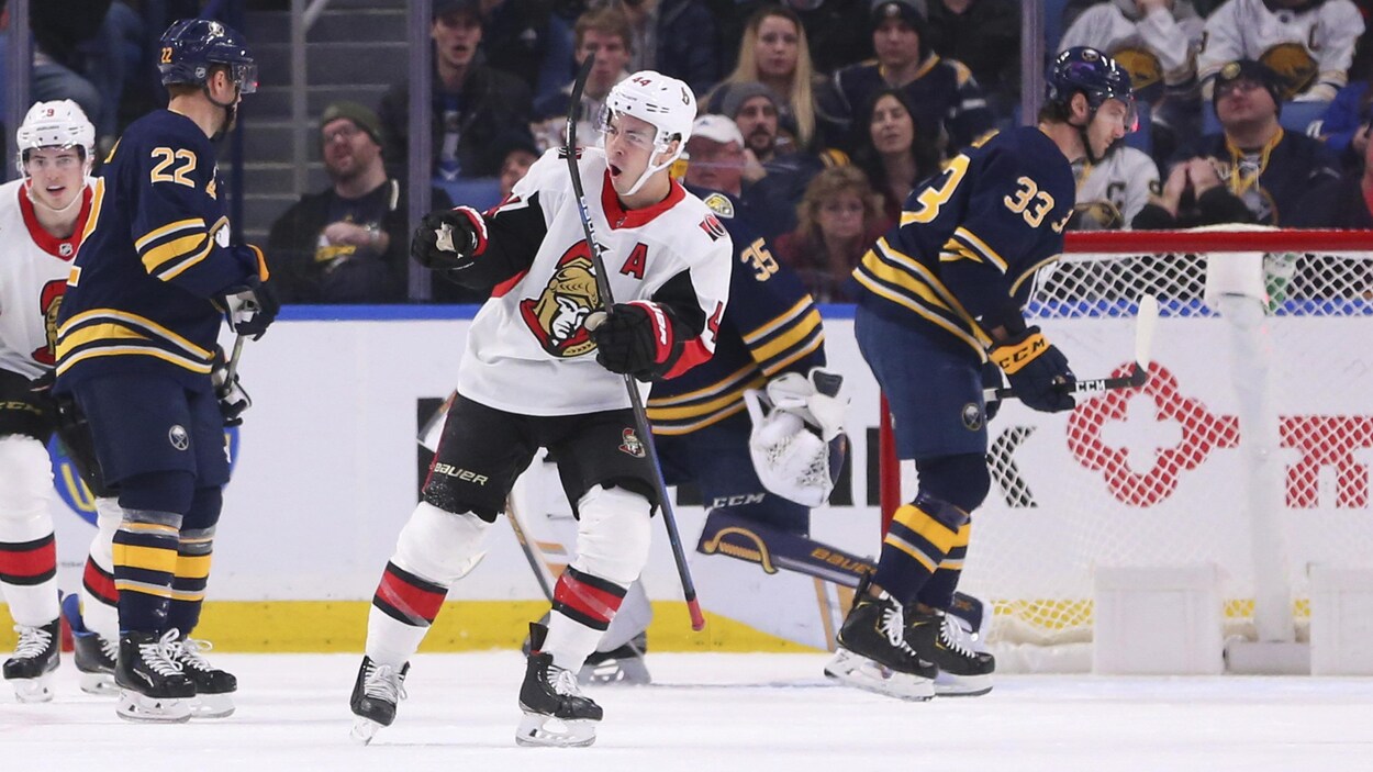 Johan Larsson, Jean-Gabriel Pageau et Colin Miller