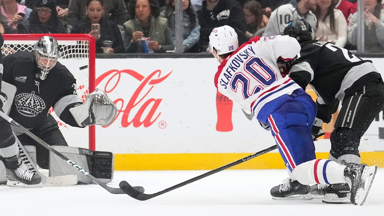Juraj Slafkovsky s’illustre dans un gain du Canadien face aux Kings