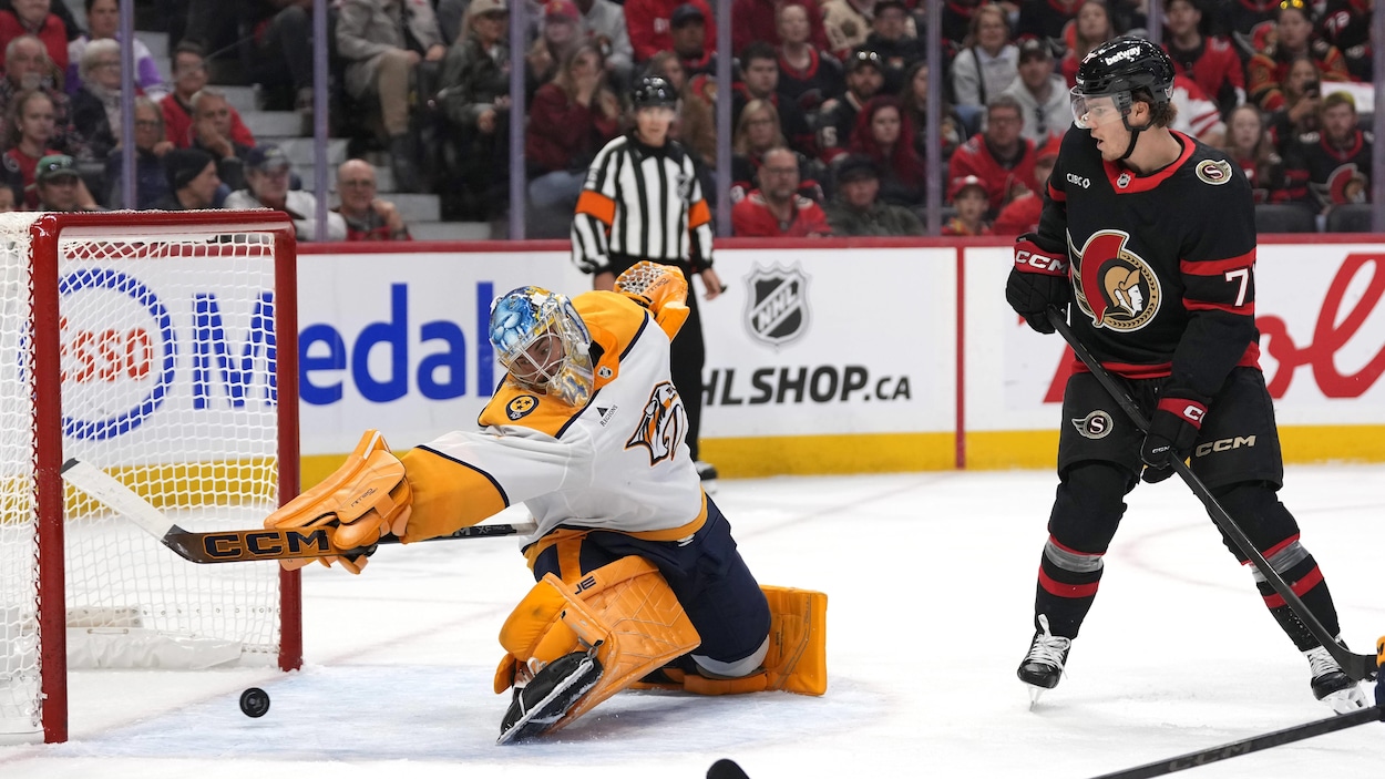 Les Sénateurs s’inclinent devant les Predators à Ottawa