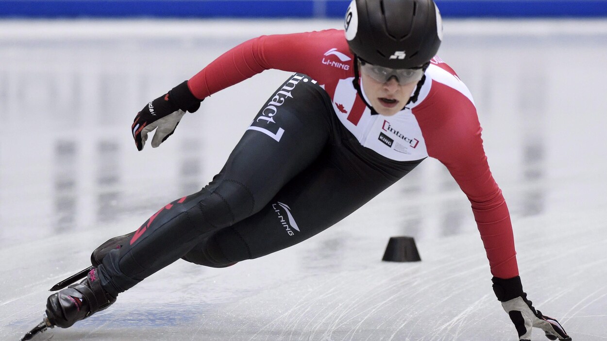 Kim Boutin en patinage de vitesse sur courte piste