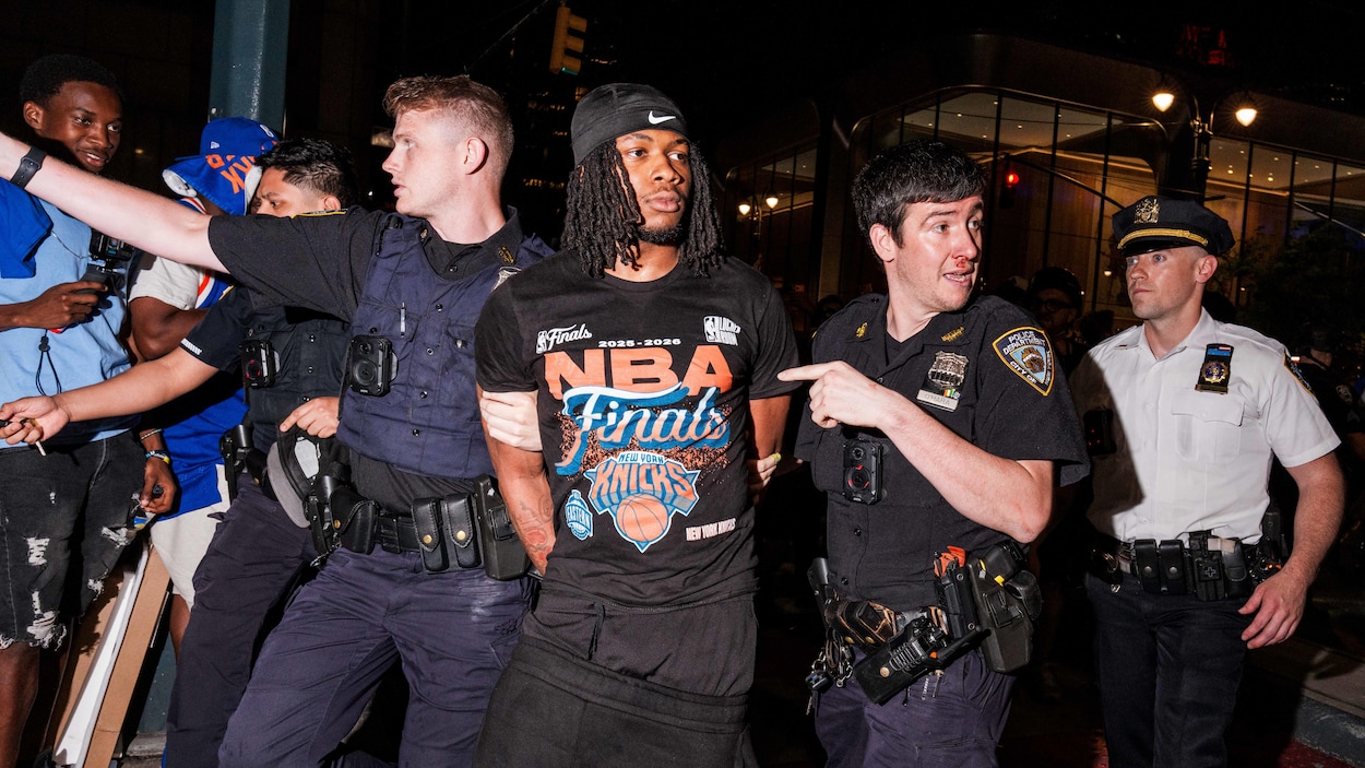 Victoire des Knicks en NBA : débordements et arrestations à New York