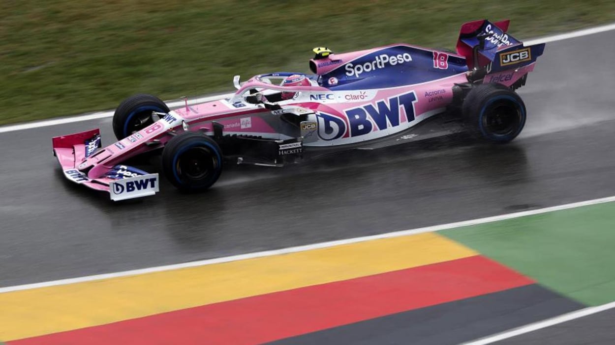 Lance Stroll sous la pluie à Hockenheim