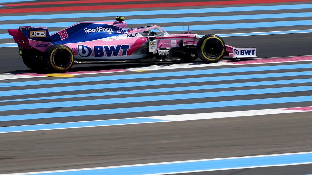 Lance Stroll au circuit Paul-Ricard en France