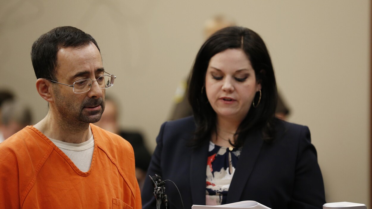 Larry Nassar et son avocate Shannon Smith