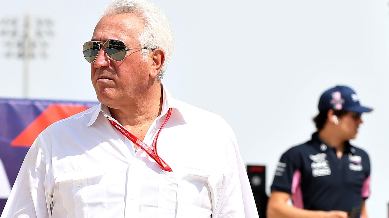 Lawrence Stroll et, en arrière-plan, son fils, Lance