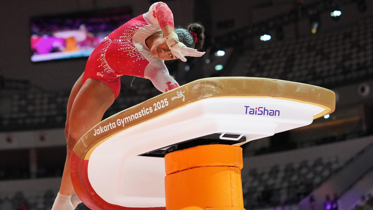 La Québécoise Lia-Monica Fontaine médaillée d’argent aux mondiaux de gymnastique