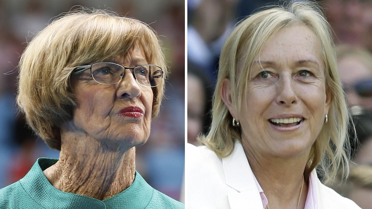 Margaret Court et Martina Navratilova