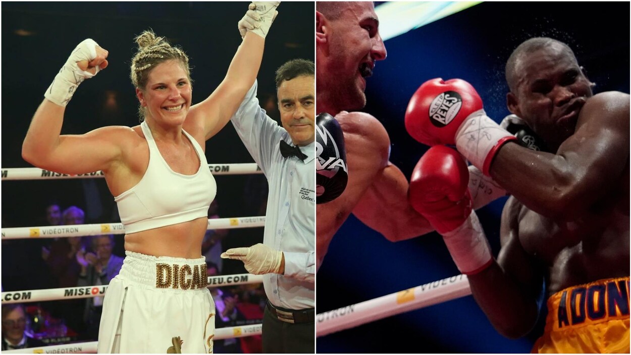 Marie-Ève Dicaire et Adonis Stevenson.