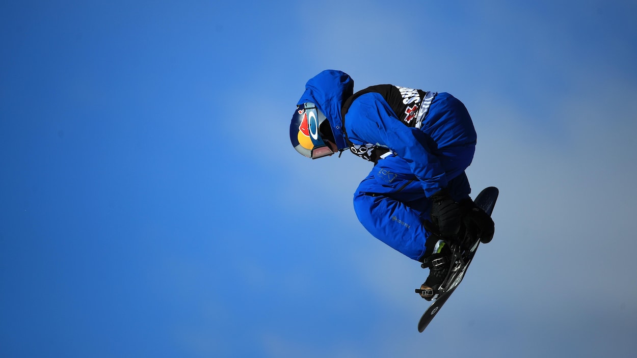 Mark McMorris lors de la finale du slopestyle aux X Games d'Aspen, au Colorado