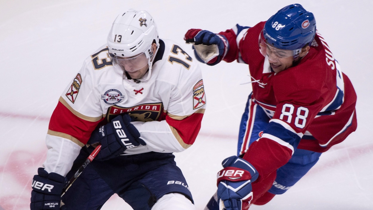 Mark Pysyk (no 13) et Nick Suzuki (no 88) Mark Pysyk (no 13) et Nick Suzuki (no 88)
