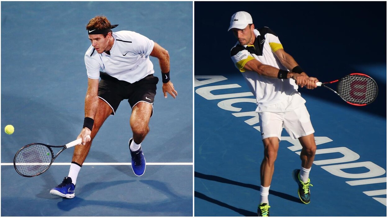 Montage photo avec Juan Martin Del Potro (à gauche) et Robert Bautista Agut (à droite). Montage photo avec Juan Martin Del Potro (à gauche) et Robert Bautista Agut (à droite).