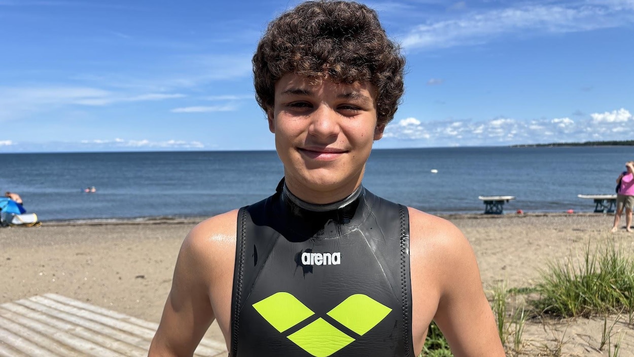 Max Gauvin, de Bathurst, fin prêt pour les Mondiaux de natation en eau libre