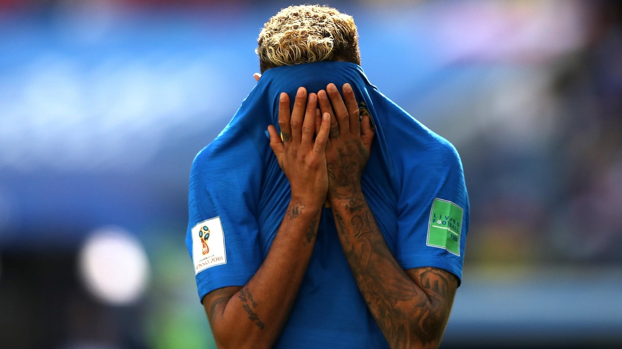 Neymar, pendant le match entre le Brésil et le Costa Rica Neymar, pendant le match entre le Brésil et le Costa Rica
