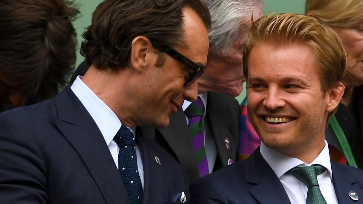 Nico Rosberg dans la loge royale de Wimbledon Nico Rosberg dans la loge royale de Wimbledon