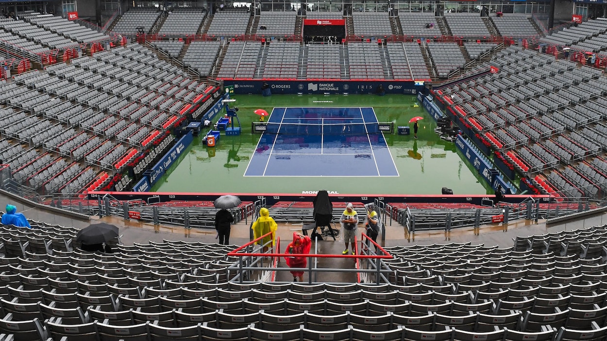 Les matchs de l’Omnium Banque Nationale à Montréal suspendus en raison de la pluie