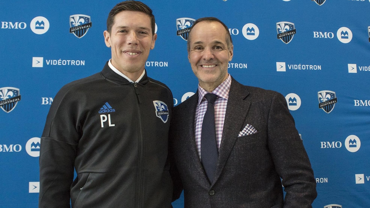 Patrick Leduc et le président de l'Impact, Joey Saputo