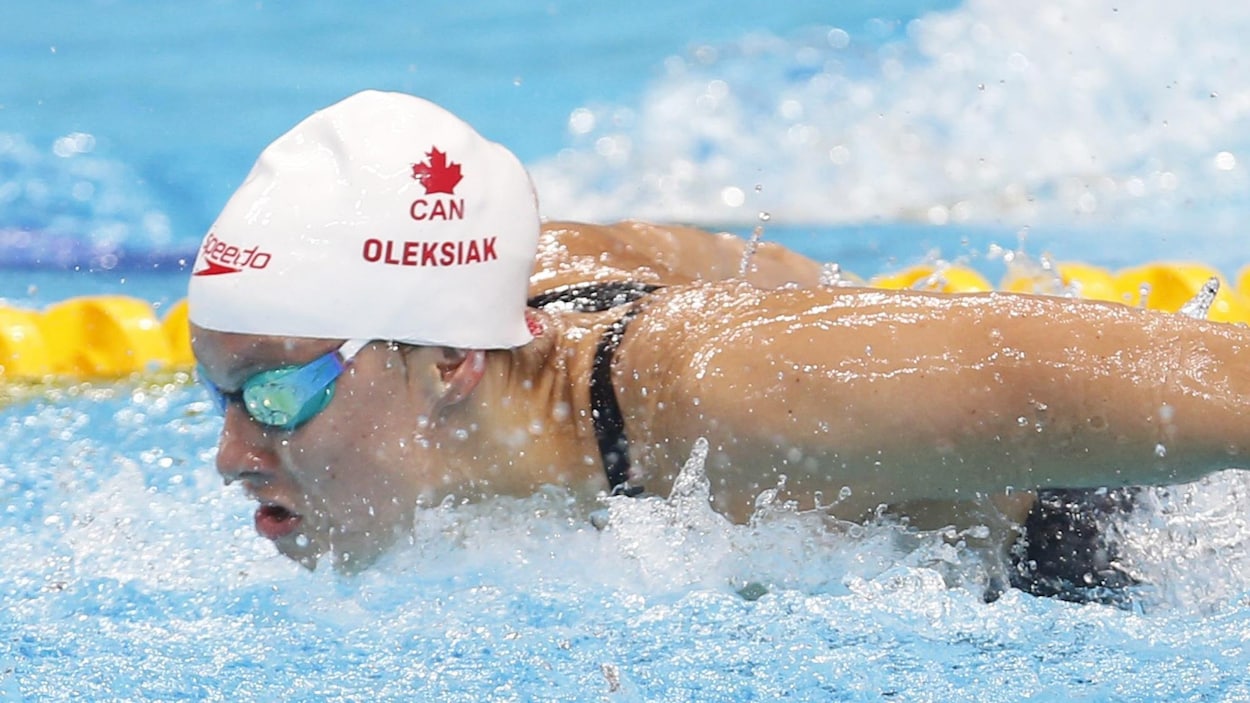 Penny Oleksiak aux mondiaux de Budapest