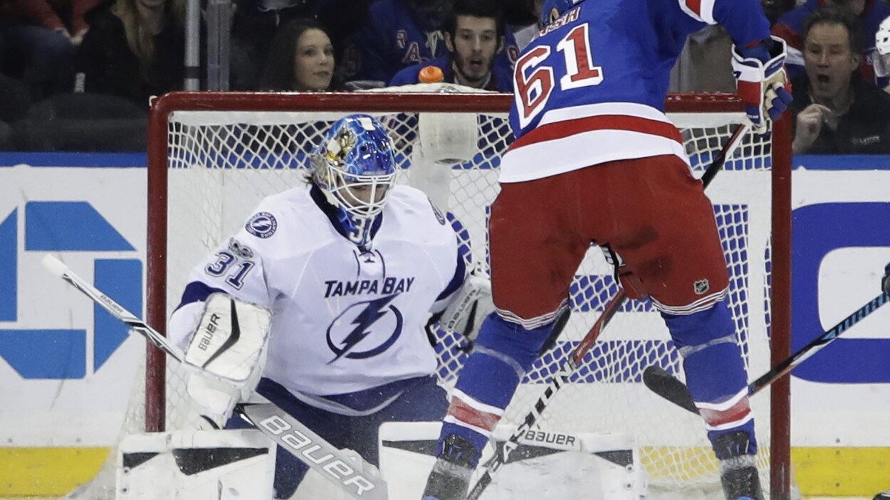 Peter Budaj et Rick Nash