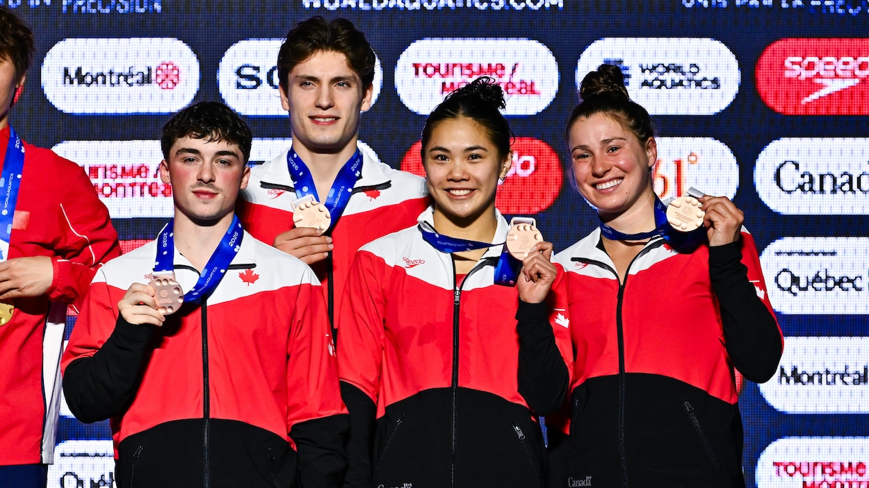Plongeon : Canadiens remportent le bronze en épreuve mixte - technologie news from ICI Radio-Canada