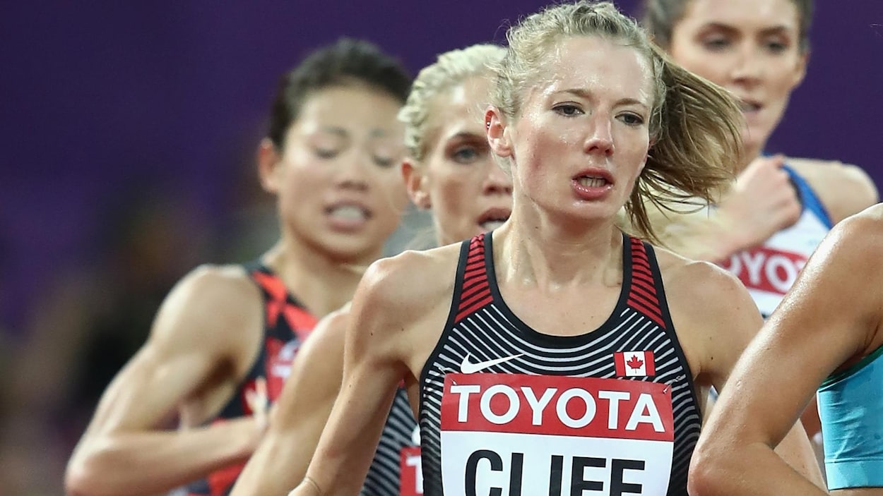 La Vancouvéroise Rachel Cliff, en action au 10 000 m des championnats du monde d'athlétisme.