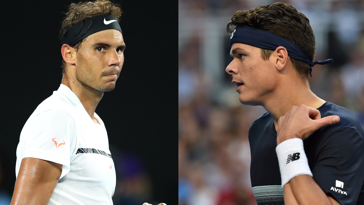 Rafael Nadal et Milos Raonic Rafael Nadal et Milos Raonic