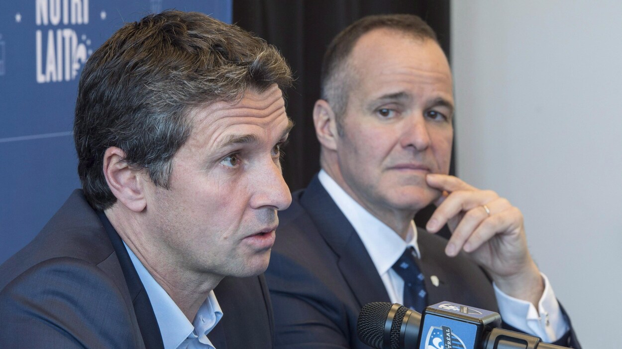 Rémi Garde et Joey Saputo Rémi Garde et Joey Saputo