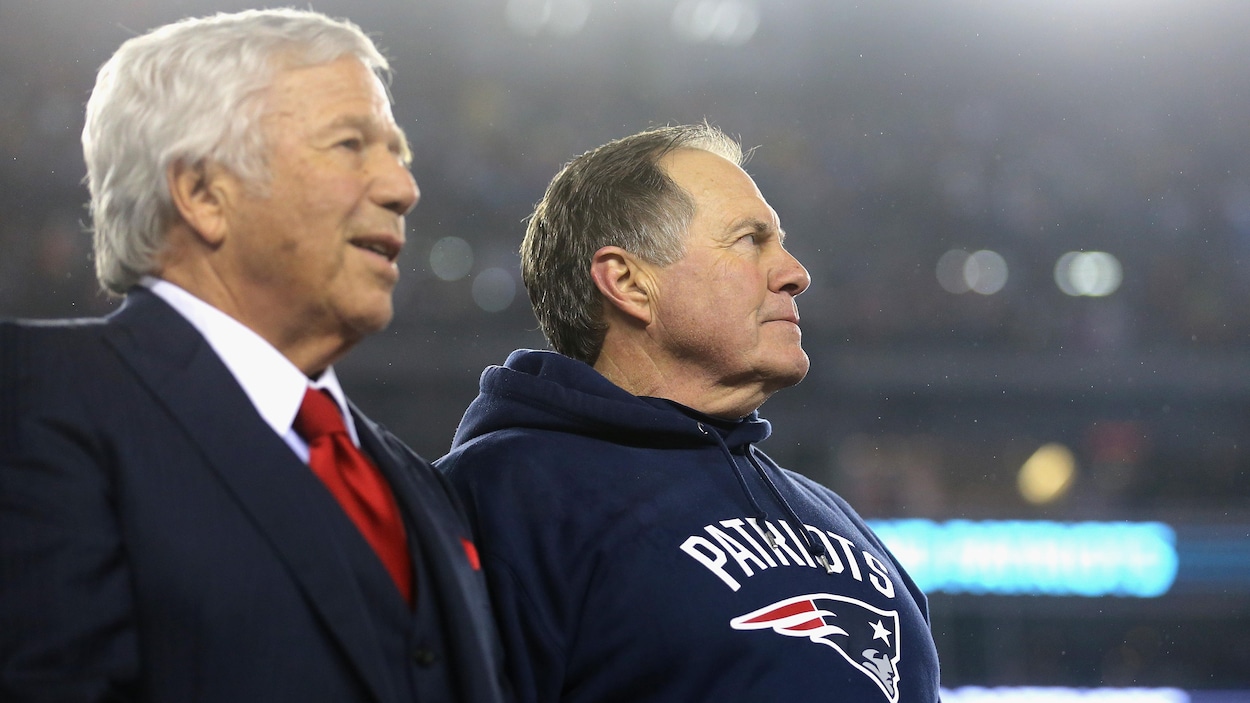 Bill Belichick et Robert Kraft finalistes au Temple de la renommée du football