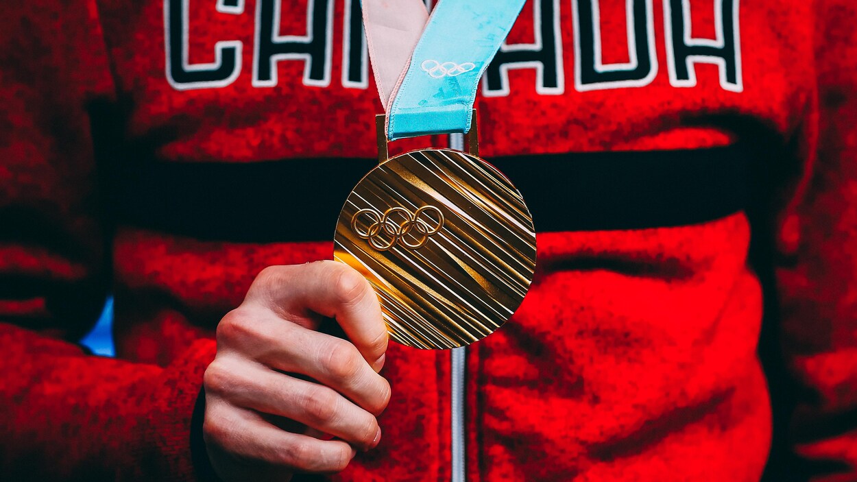 Gros plan sur la médaille Gros plan sur la médaille