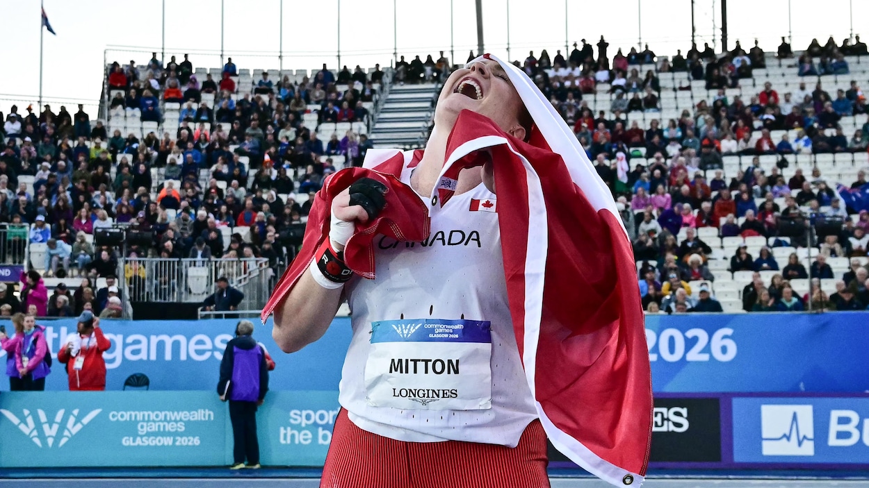 Sarah Mitton demeure championne au lancer du poids des Jeux du Commonwealth