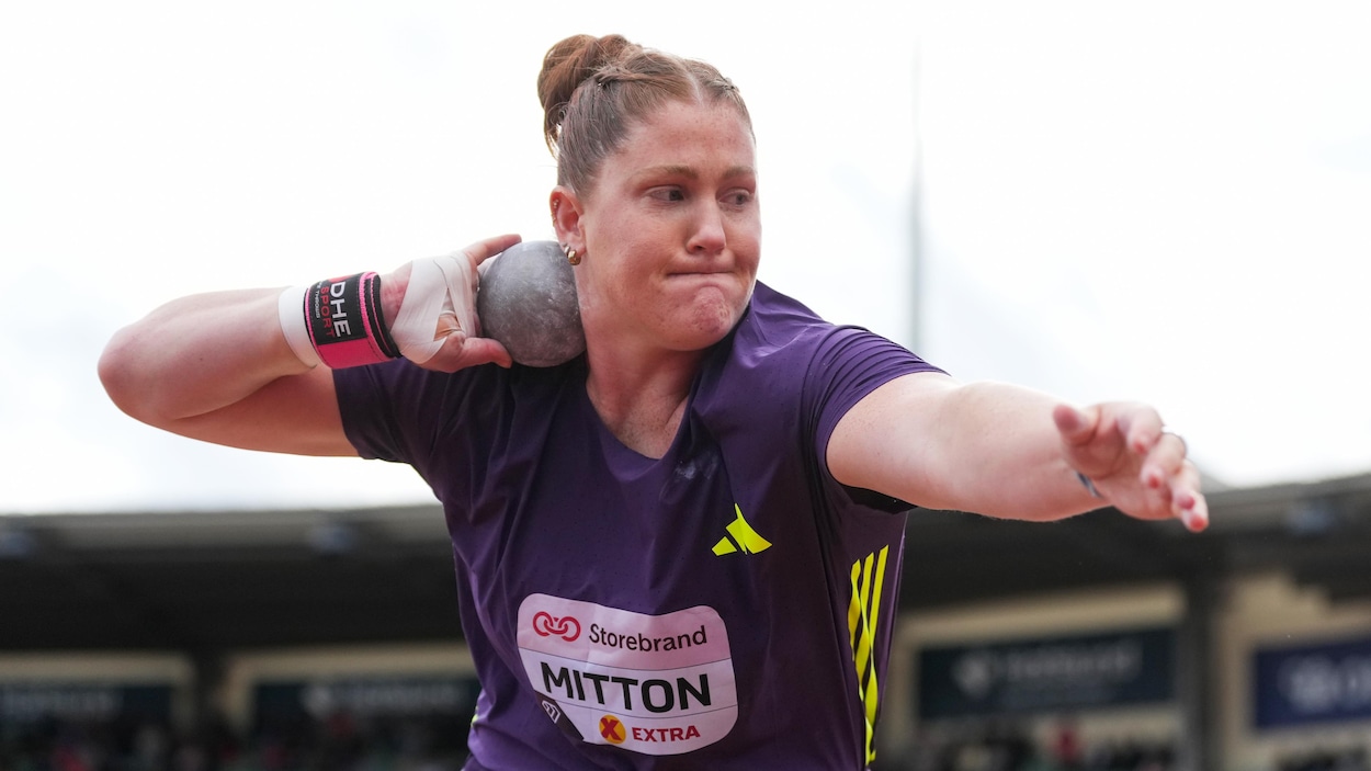 Diamond League : Sarah Mitton troisième au lancer du poids en Silésie